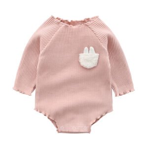 Alternative view of Baby Long Sleeve Romper – 95% Cotton Pullover Romper for Spring and Autumn