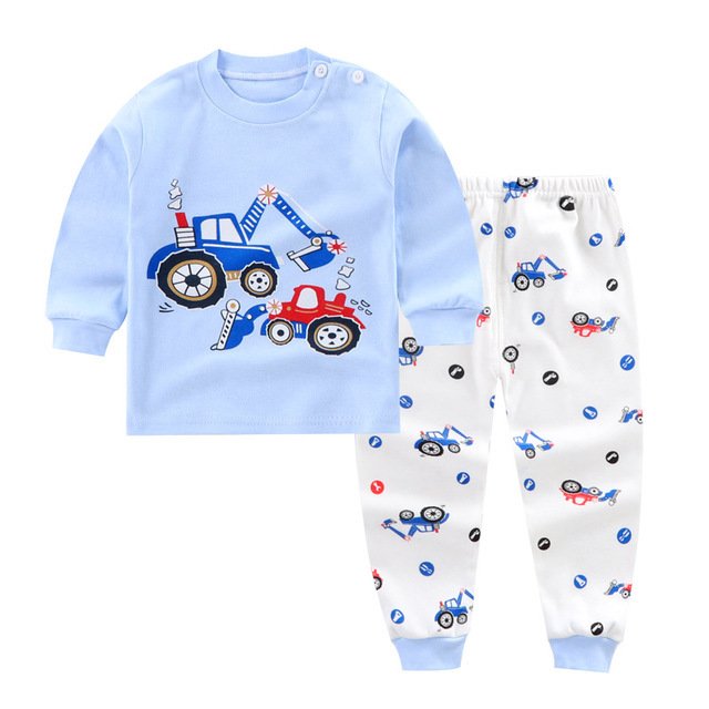 Cotton Baby Pajamas – Long Sleeve, Long Trousers for Autumn & Winter - Image 6