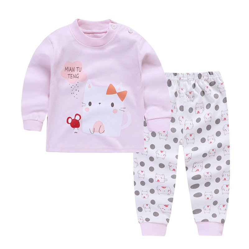Cotton Baby Pajamas – Long Sleeve, Long Trousers for Autumn & Winter - Image 8
