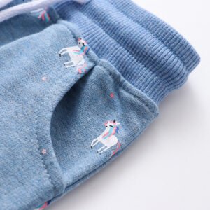 Alternative view of Boys Cotton Long Pants – Casual Animal & Cartoon Print, Ages 3–8