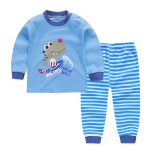 Alternative view of Cotton Baby Pajamas – Long Sleeve, Long Trousers for Autumn & Winter