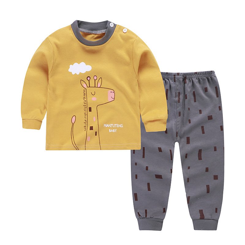 Cotton Baby Pajamas – Long Sleeve, Long Trousers for Autumn & Winter - Image 9