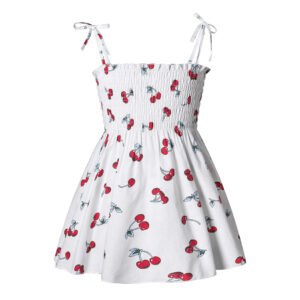 Baby Girl Cotton Dress – Summer Sling Style for Children